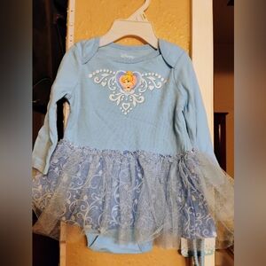 Disney Cinderella Light Blue Baby Dress with Tulle Skirt